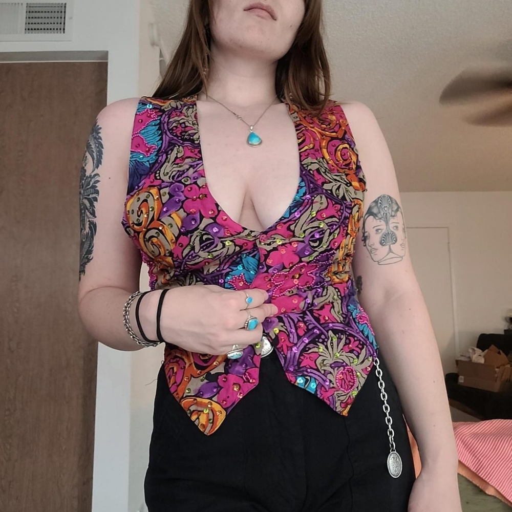 Vintage Sequin Vest